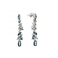 MY iMenso ODM "Festavia CZ" earrings 30mm (925/rhod-plated)