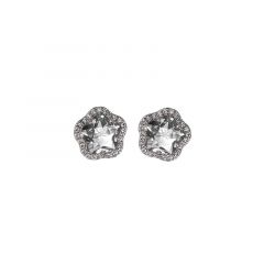 MY iMenso ODM "Flower CZ white 11mm" ear-studs (925/rhod-plated)