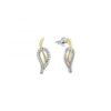 MY iMenso ODM "Foggola CZ" earrings 17mm (925/rhod/gold-plated)
