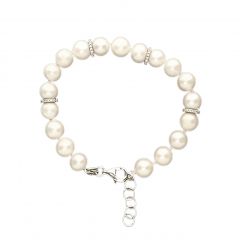 MY iMenso ODM "FWP 8mm" bracelet (925/rhod-plated) 18+2cm