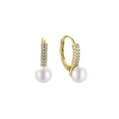 MY iMenso ODM "FWP double CZ" earhook (925/0.5Mgold-plated)
