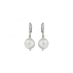 MY iMenso ODM "FWP drop 9x10mm" earrings (925/rhod-plated)