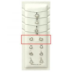MY iMenso ODM "FWP model 1" ear-studs (925/0.5Mrhod-plated)