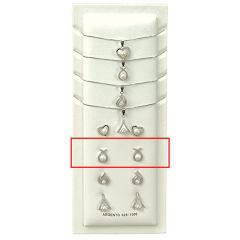 MY iMenso ODM "FWP model 2" ear-studs (925/0.5Mrhod-plated)