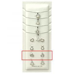 MY iMenso ODM "FWP model 3" ear-studs (925/0.5Mrhod-plated)