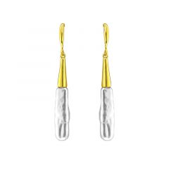 MY iMenso ODM "FWP pearl 22mm bar" 40mm earrings  (925/0,5Mgold-plated)
