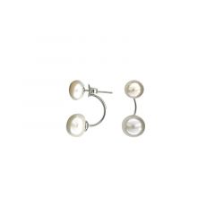MY iMenso ODM "FWP pearl 8&11mm" earstuds (925/rhod-plated)