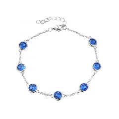 MY iMenso ODM "L.Sapp 5mm CZ dots" bracelet (925/rhod-plated)