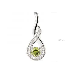 MY iMenso ODM "Maestoso verde" pendant   (925/rhod-plated)