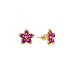 MY iMenso ODM "Margherita corendum CZ 11mm" earstuds (925/rhod-plated)