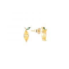 MY iMenso ODM "Marquise frute CZ 13mm" earstuds (925/0,5Mgold-plated)