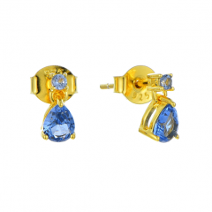 MY iMenso ODM "Milla Aquamarine" earrings (925/0,5Mgold-plated)
