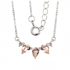 MY iMenso ODM "Milla Light Amethist Shimmer" necklace (925/rhod-plated)