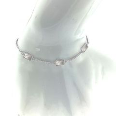 MY iMenso ODM "MOP bars & CZ bars" bracelet (925/rhod-plated) 17+3cm