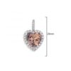 MY iMenso ODM "Morganite heart" pendant (925/rhod-plated)