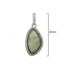 MY iMenso ODM "Natural Avenrurine" pendant (925/rhod-plated)
