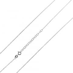 MY iMenso ODM necklace "Jasseron oval 1.1mm" (925/rhod-plated) 10x 42+5cm