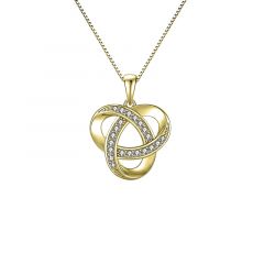 MY iMenso ODM "Nodo d'amore CZ" pendant 21mm (925/gold-plated)
