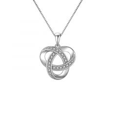 MY iMenso ODM "Nodo d'amore CZ" pendant 21mm (925/rhod/plated)