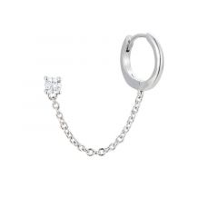 MY iMenso ODM "Perno Creolo" single earring (925/rhod-plated)