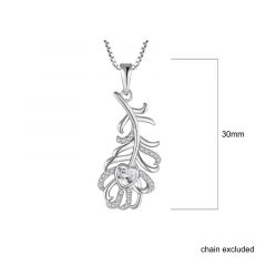 MY iMenso ODM "Piuma CZ" pendant  (925/rhod-plated)