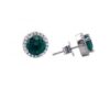 MY iMenso ODM "Queen emerald CZ"  earstuds (925/rhod-plated)