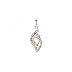 MY iMenso ODM "Raddioppiare CZ" pendant 24mm (925/rhod/gold-plated)