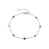 MY iMenso ODM "rainbow rounds" bracelet (925/rhod-plated)