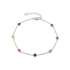 MY iMenso ODM "rainbow rounds" bracelet (925/rhod-plated)