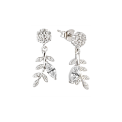 MY iMenso ODM "Regina Crystal CZ" earrings  (925/rhod-plated)