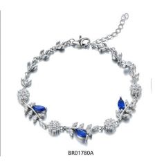 MY iMenso ODM "Regina Saphire" bracelet  (925/rhod-plated)