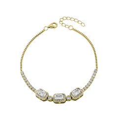 MY iMenso ODM "Rinascimento CZ" bracelet  (925/gold-plated)