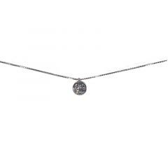 MY iMenso ODM "Round CZ 4mm" necklace (925/rhod-plated) 42cm