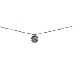 MY iMenso ODM "Round CZ 6mm" necklace (925/rhod-plated) 42cm