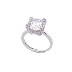 MY iMenso ODM "Royal white CZ"  ring (925/rhod-plated)