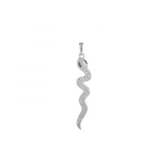 MY iMenso ODM "Snake Emerald eye's" pendant  (925/rhod-plated)