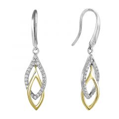 MY iMenso ODM "Sospelisse CZ" earrings 28mm  (925/rhod/gold-plated)