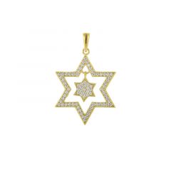MY iMenso ODM "Star CZ 23mm" pendant (925/0,5Mgold-plated)