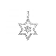 MY iMenso ODM "Star CZ 23mm" pendant (925/rhod-plated)