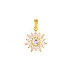 MY iMenso ODM "Sun Marquise CZ 19mm" pendant (925/0,5Mgold-plated)