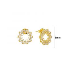 MY iMenso ODM "Sunny CZ" earring  (925/0,5Mgold-plated)
