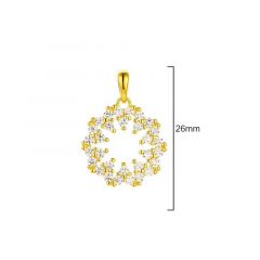 MY iMenso ODM "Sunny CZ" pendant (925/0,5Mgold-plated)