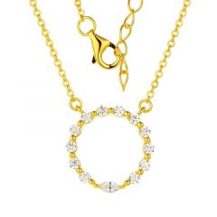 MY iMenso ODM "Sunny Loop" pendant + chain (925/0,5Mgold-plated)