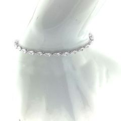 MY iMenso ODM "Tennis 5mm Peardrop CZ" (925/rhod-plated) 16,5+3cm