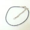 MY iMenso ODM "Tennis aqua CZ"  bracelet (925/rhod-plated) 16+4cm 1.5mm