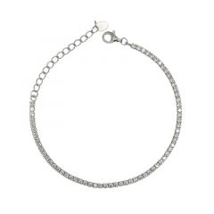 MY iMenso ODM "Tennis white 2,0CZ"  bracelet (925/rhod-plated) 16+4cm