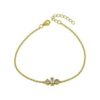 MY iMenso ODM "Trio di pietre CZ" bracelet  (925/gold-plated)