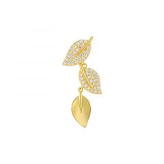 MY iMenso ODM "Triple Leaf CZ" pendant  (925/0.5Mgold-plated)