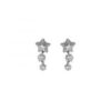 MY iMenso ODM "triple Star CZ 20mm" earstud (925/rhod-plated)