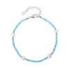 MY iMenso ODM "turquoise & 4mm FWP" bracelet (925/rhod-plated) 16+3cm